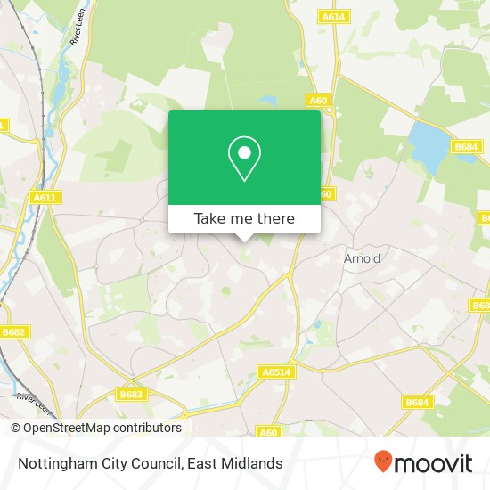 Nottingham City Council map