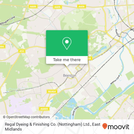 Regal Dyeing & Finishing Co. (Nottingham) Ltd. map