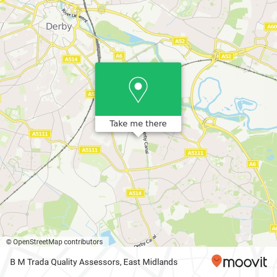 B M Trada Quality Assessors map