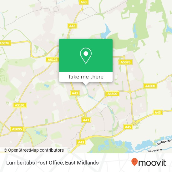 Lumbertubs Post Office map