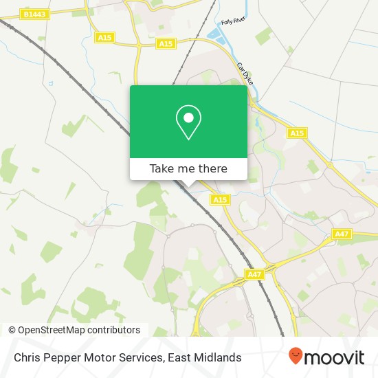 Chris Pepper Motor Services map