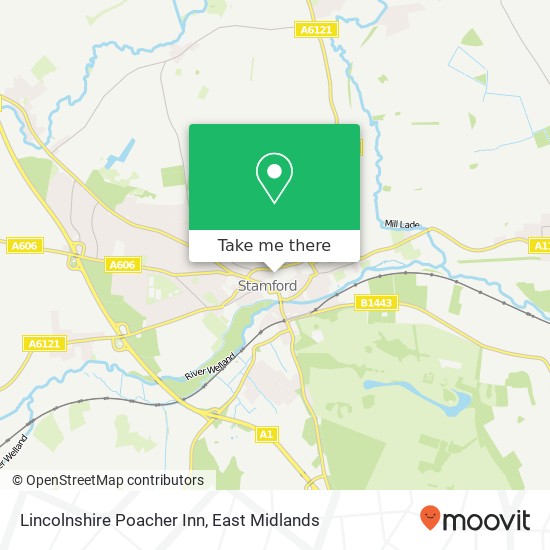 Lincolnshire Poacher Inn map