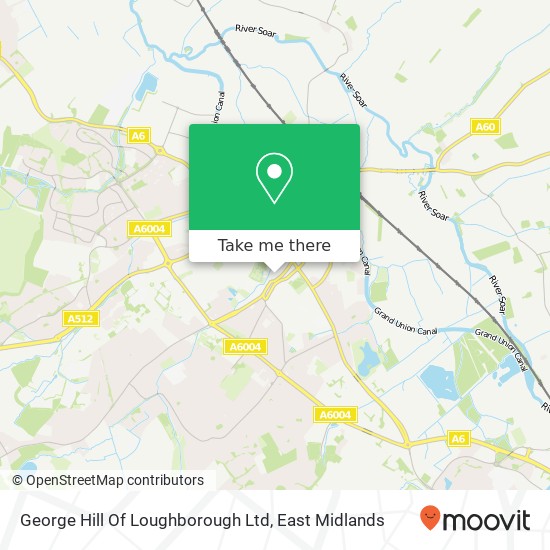 George Hill Of Loughborough Ltd map