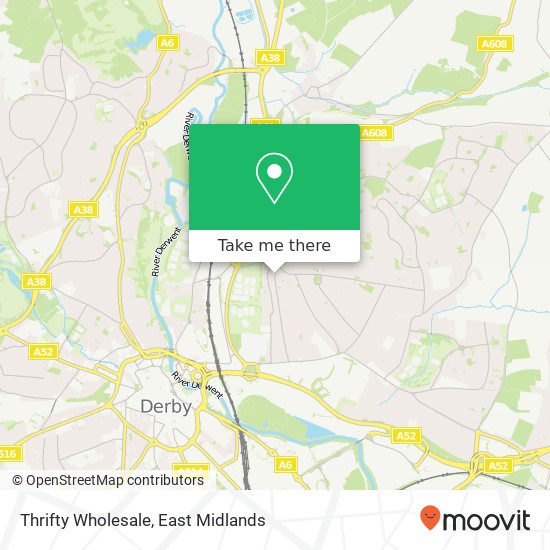 Thrifty Wholesale map