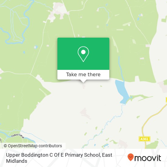 Upper Boddington C Of E Primary School map