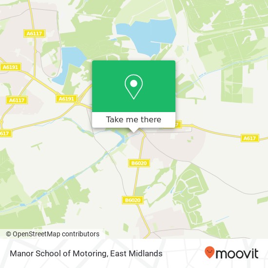 Manor School of Motoring map