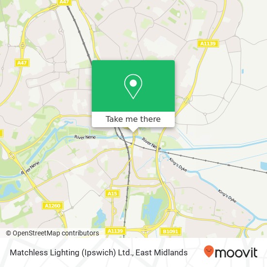 Matchless Lighting (Ipswich) Ltd. map