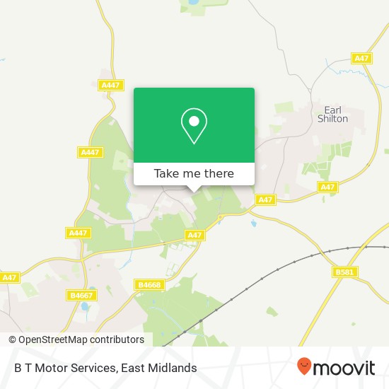 B T Motor Services map