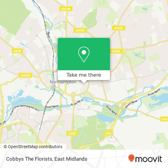 Cobbys The Florists map