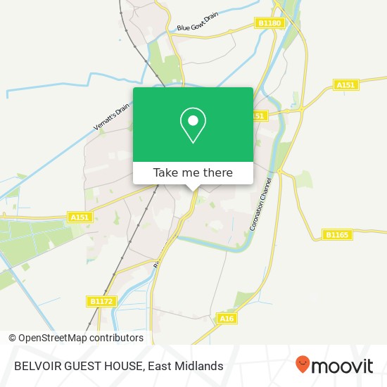 BELVOIR GUEST HOUSE map