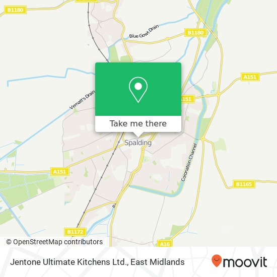 Jentone Ultimate Kitchens Ltd. map