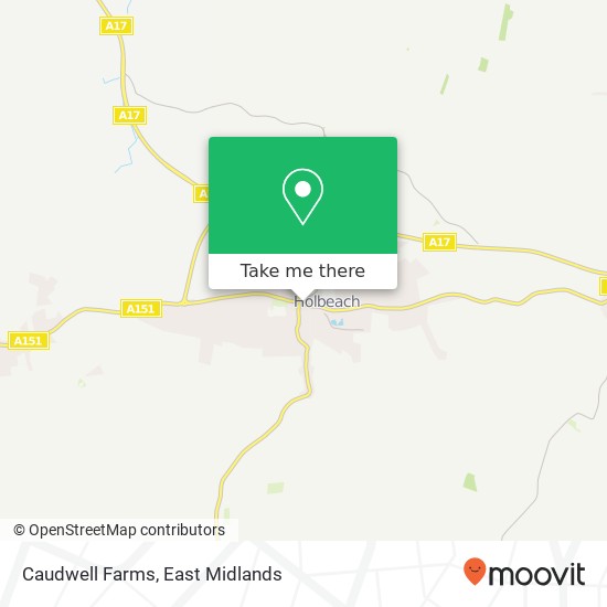 Caudwell Farms map