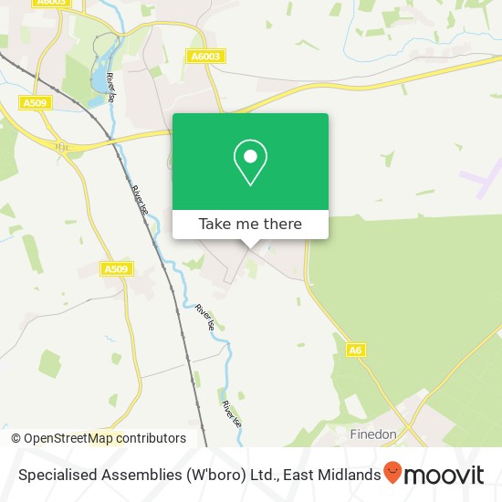 Specialised Assemblies (W'boro) Ltd. map