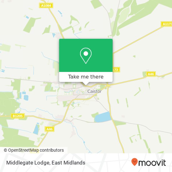 Middlegate Lodge map