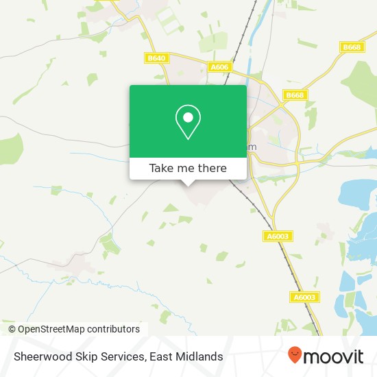 Sheerwood Skip Services map