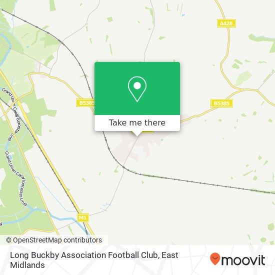 Long Buckby Association Football Club map