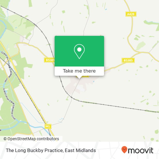 The Long Buckby Practice map