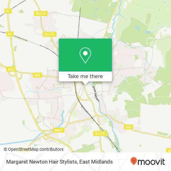 Margaret Newton Hair Stylists map