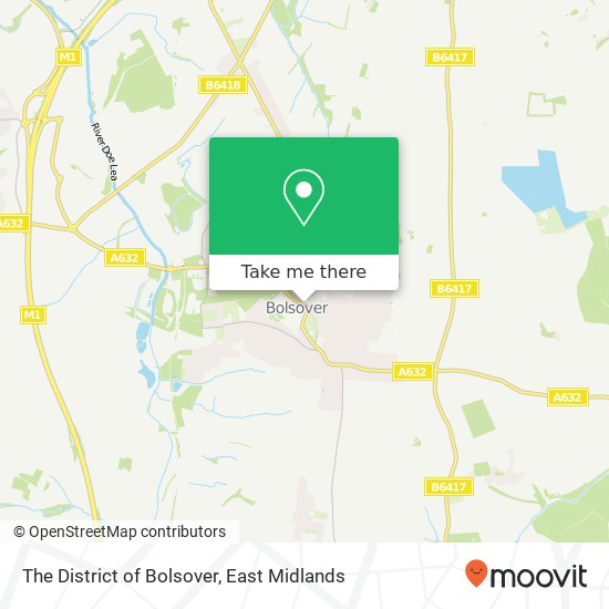 The District of Bolsover map