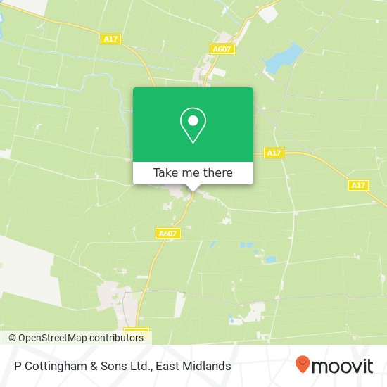 P Cottingham & Sons Ltd. map