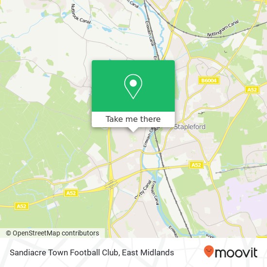 Sandiacre Town Football Club map