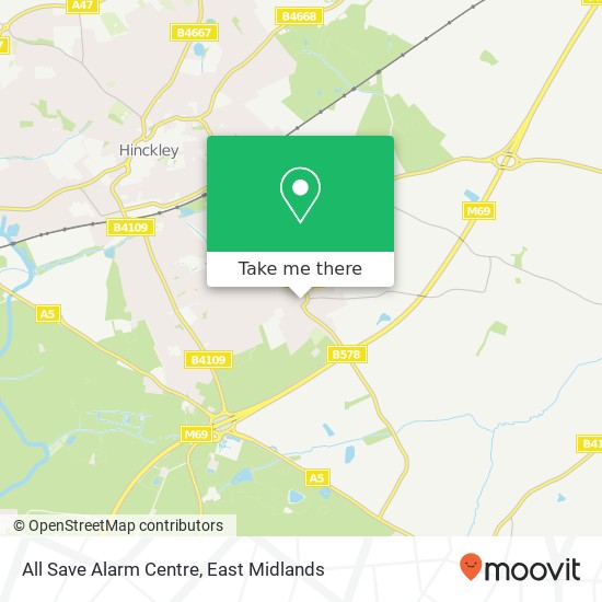All Save Alarm Centre map