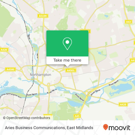 Aries Business Communications map