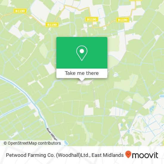 Petwood Farming Co. (Woodhall)Ltd. map