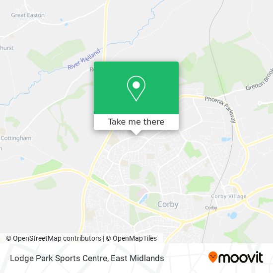 Lodge Park Sports Centre map