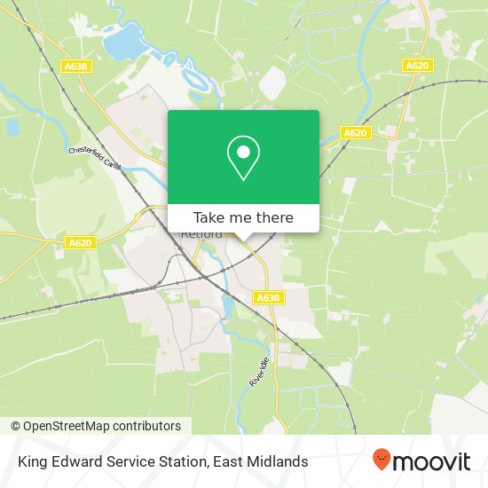 King Edward Service Station map