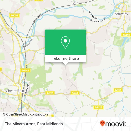 The Miners Arms map