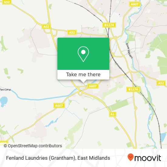 Fenland Laundries (Grantham) map