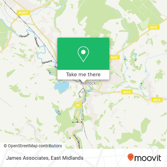 James Associates map