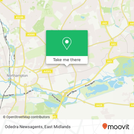 Odedra Newsagents map