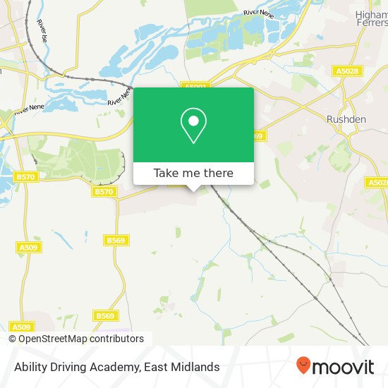 Ability Driving Academy map