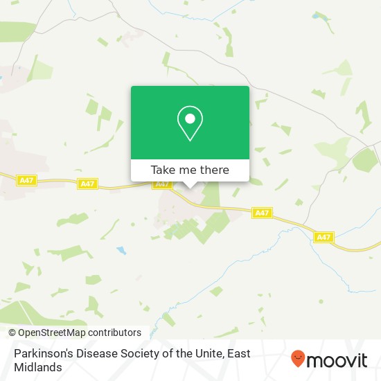 Parkinson's Disease Society of the Unite map