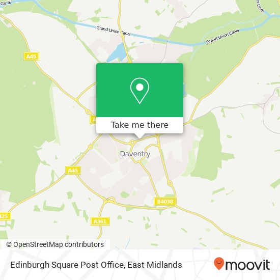 Edinburgh Square Post Office map