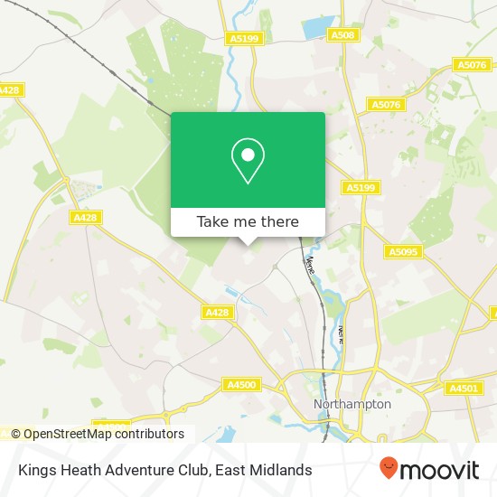 Kings Heath Adventure Club map
