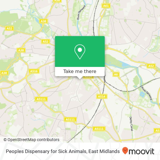 Peoples Dispensary for Sick Animals map