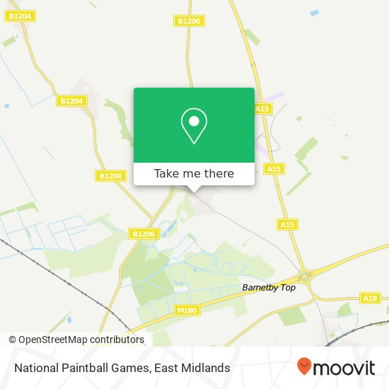 National Paintball Games map