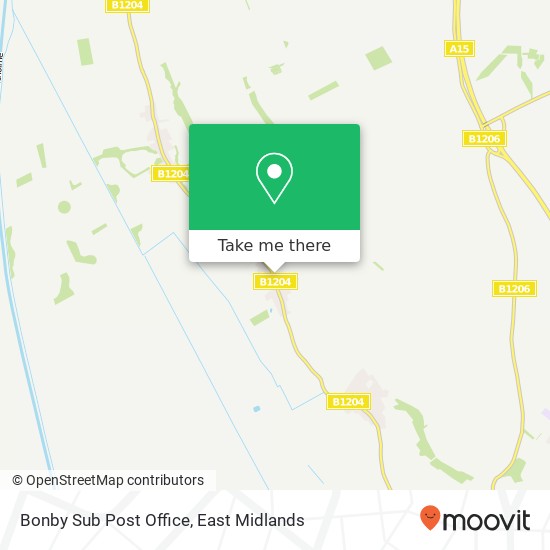 Bonby Sub Post Office map
