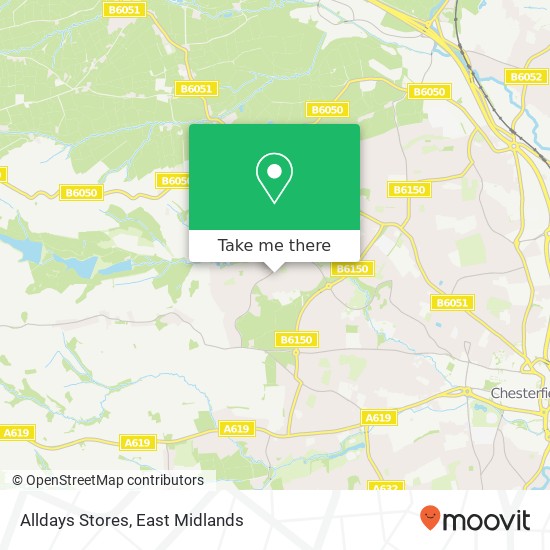 Alldays Stores map