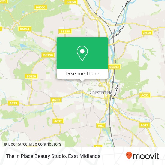 The in Place Beauty Studio map