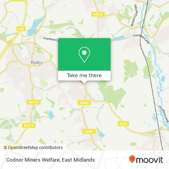 Codnor Miners Welfare map