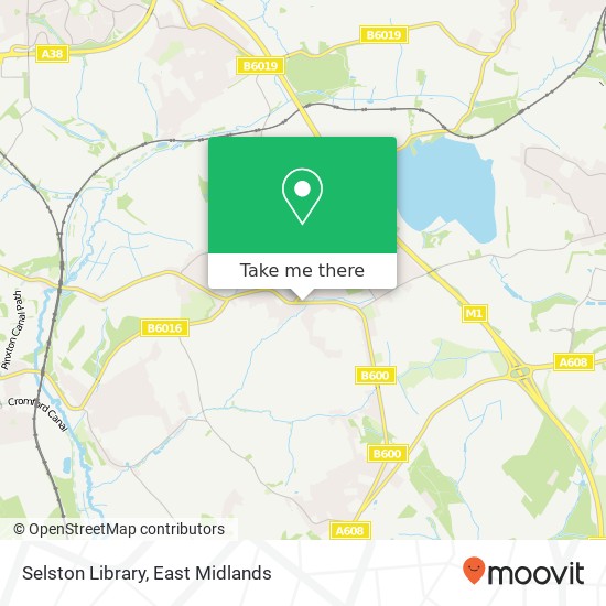Selston Library map