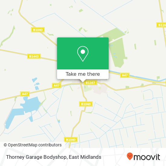 Thorney Garage Bodyshop map