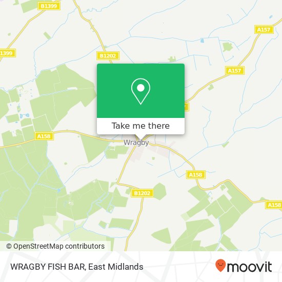 WRAGBY FISH BAR map