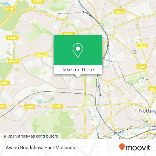 Avanti Roadshow map