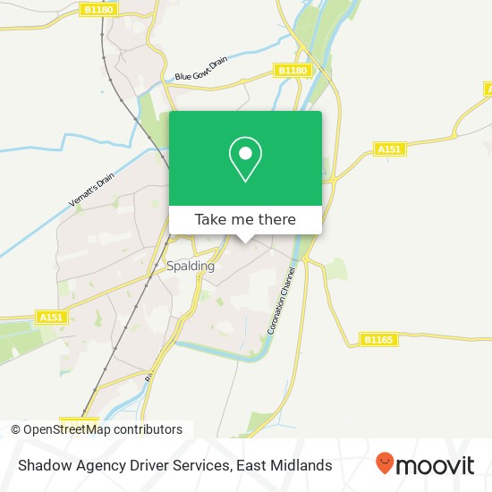 Shadow Agency Driver Services map