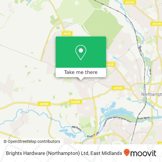 Brights Hardware (Northampton) Ltd map